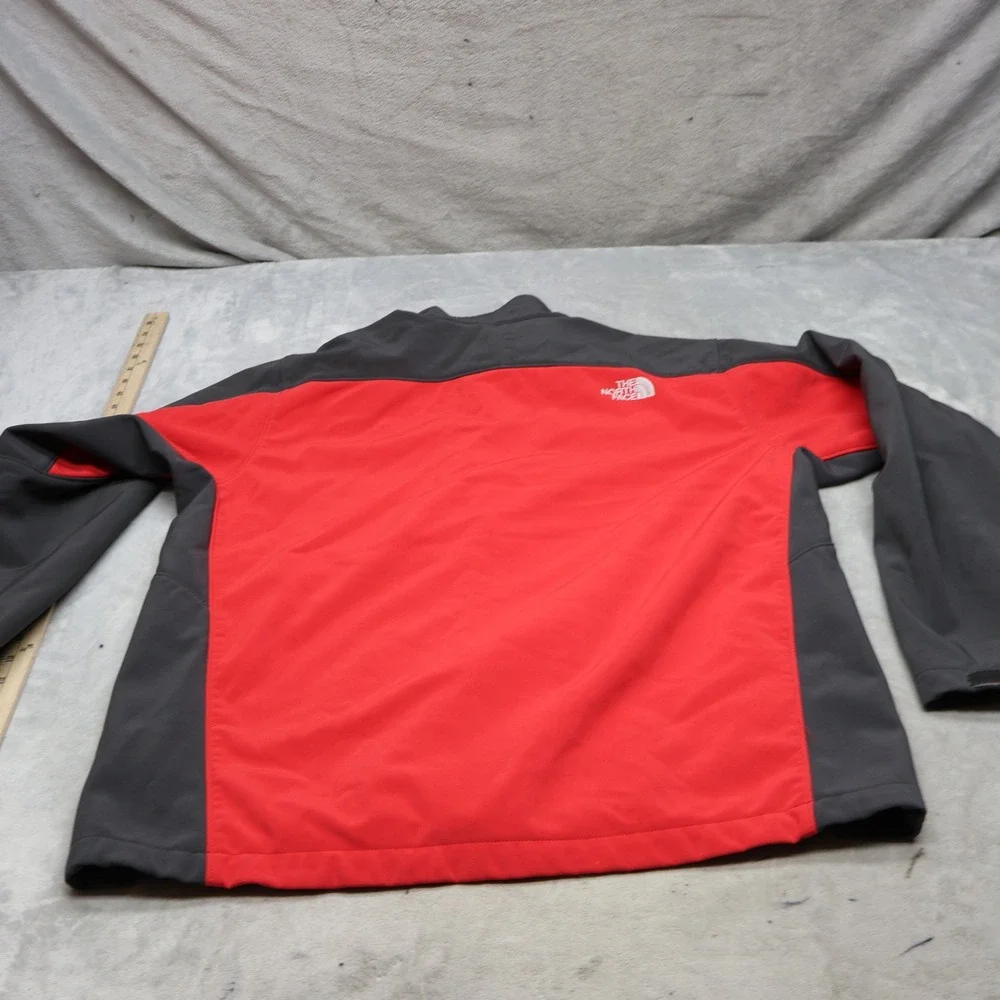 North Face Jacket Mens XL Red Apex Bionic Full Zip Softshell Wind Rain Outdoor